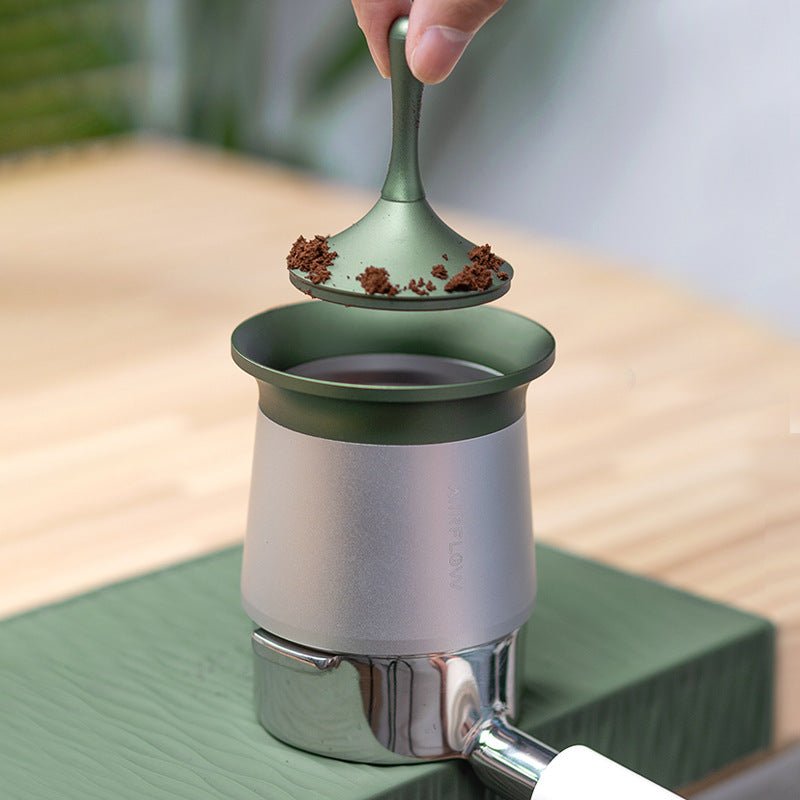 Gyro Coffee Powder Sifter – Aluminum Magnetic Espresso Dosing Cup for Precision Grinding - Haynesworld General Goods