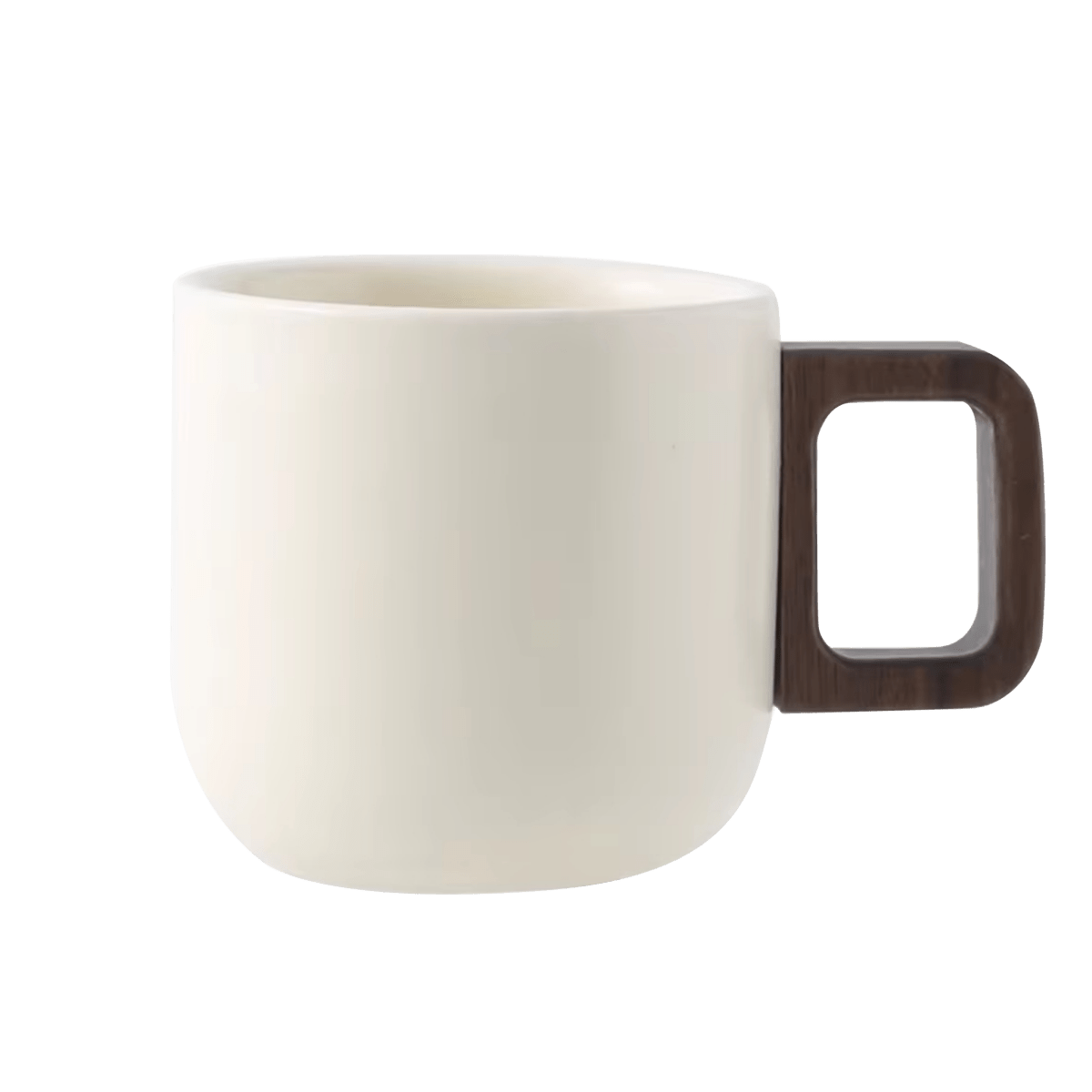 Handcrafted Ceramic Espresso Cup with Wooden Handle - Shop Coffee Hobby