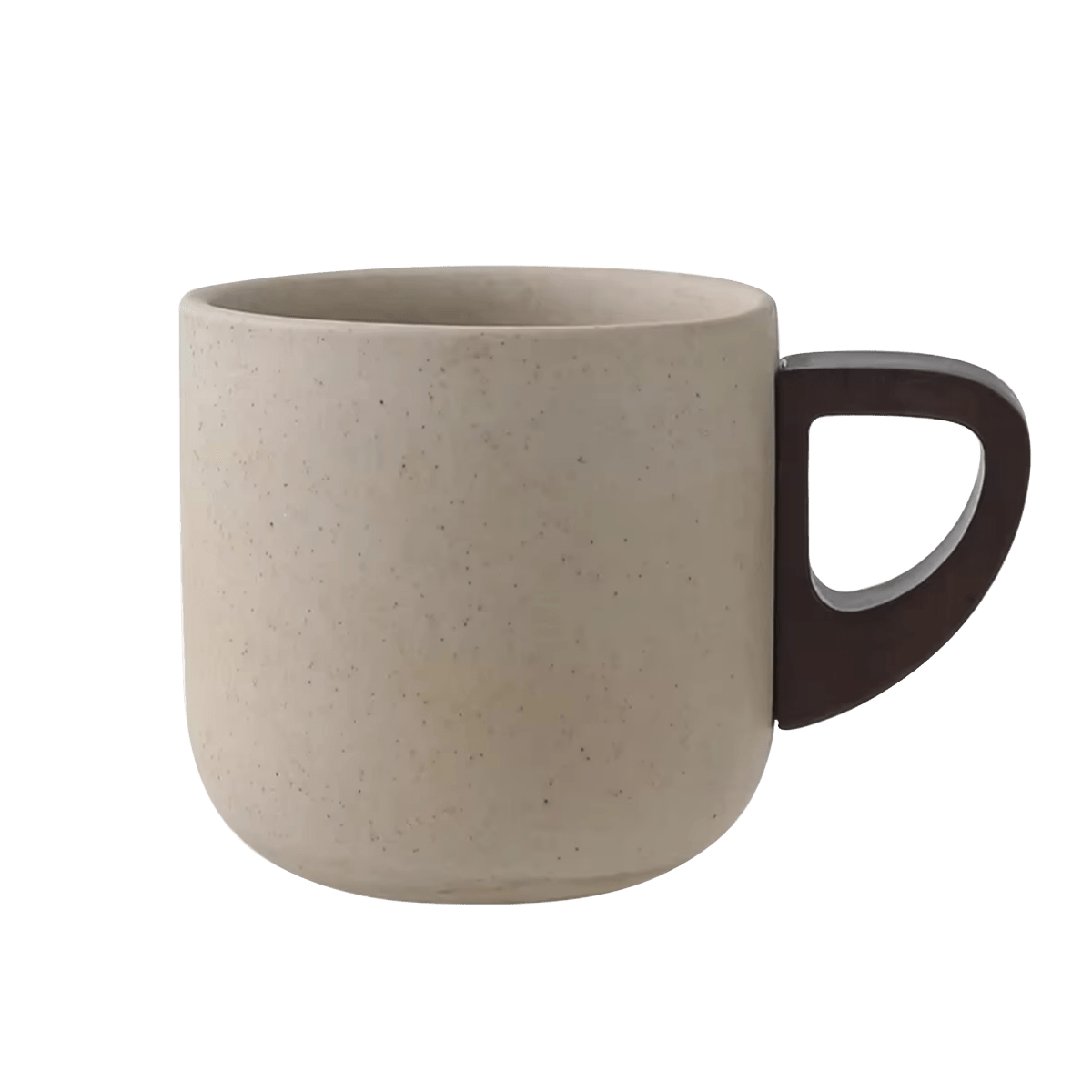 Handcrafted Ceramic Espresso Cup with Wooden Handle - Shop Coffee Hobby