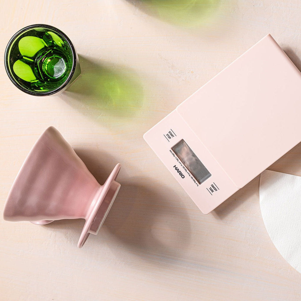 Hario V60 Ceramic Coffee Dripper 02, Pink Version