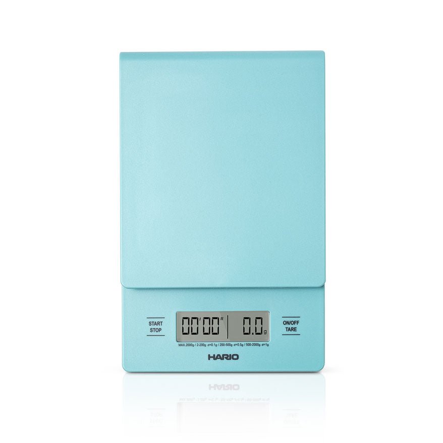 Hario V60 Drip Scale and Timer - Turquoise - Shop Coffee Hobby