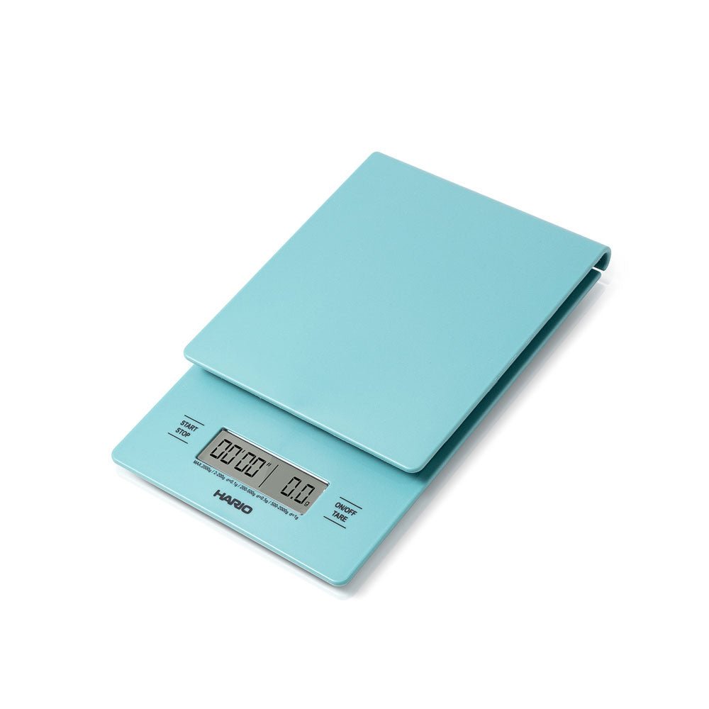Hario V60 Drip Scale and Timer - Turquoise - Shop Coffee Hobby