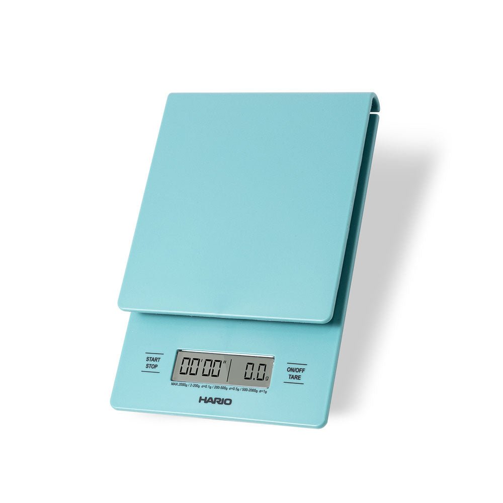 Hario V60 Drip Scale and Timer - Turquoise - Shop Coffee Hobby