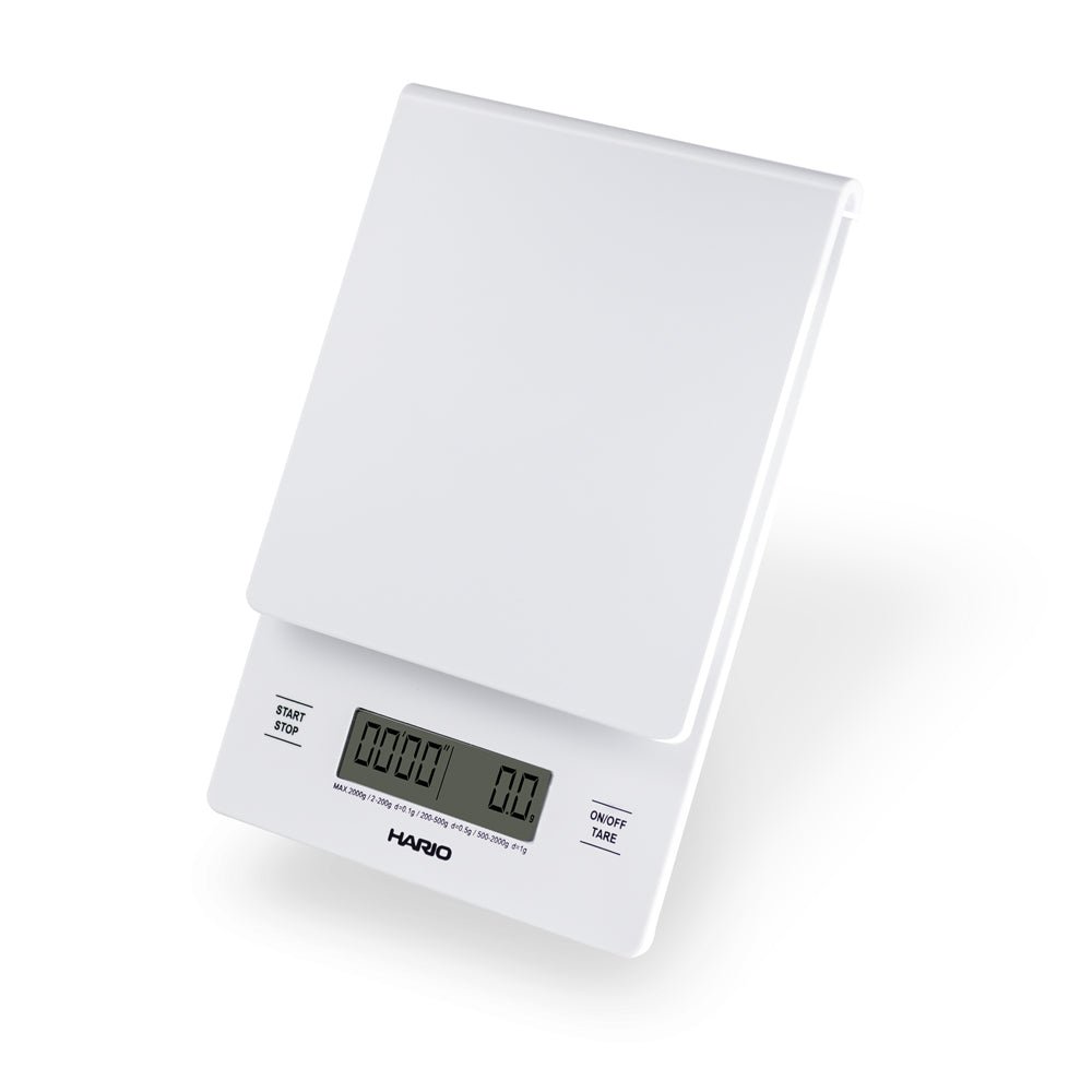 Hario V60 Drip Scale and Timer - White - Shop Coffee Hobby