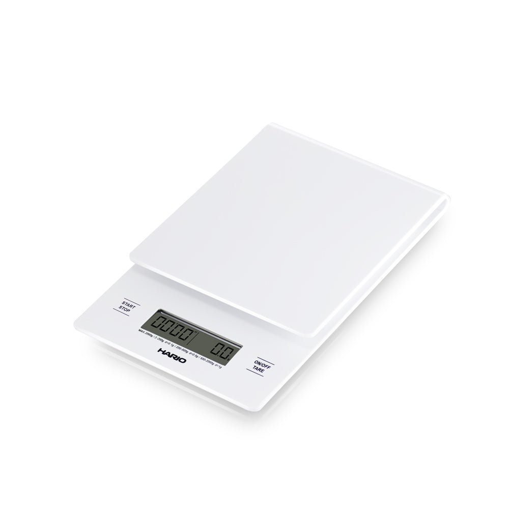 Hario V60 Drip Scale and Timer - White - Shop Coffee Hobby
