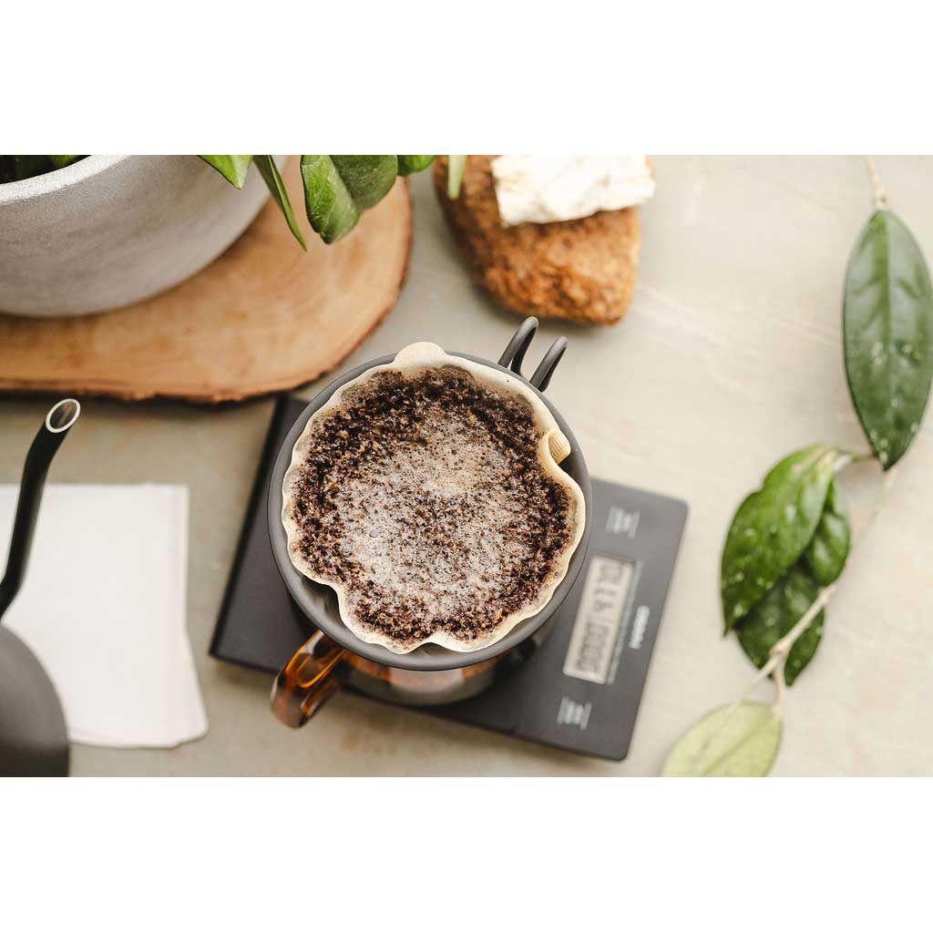 02 Metal Version of the Hario V60 Coffee Dripper in Black