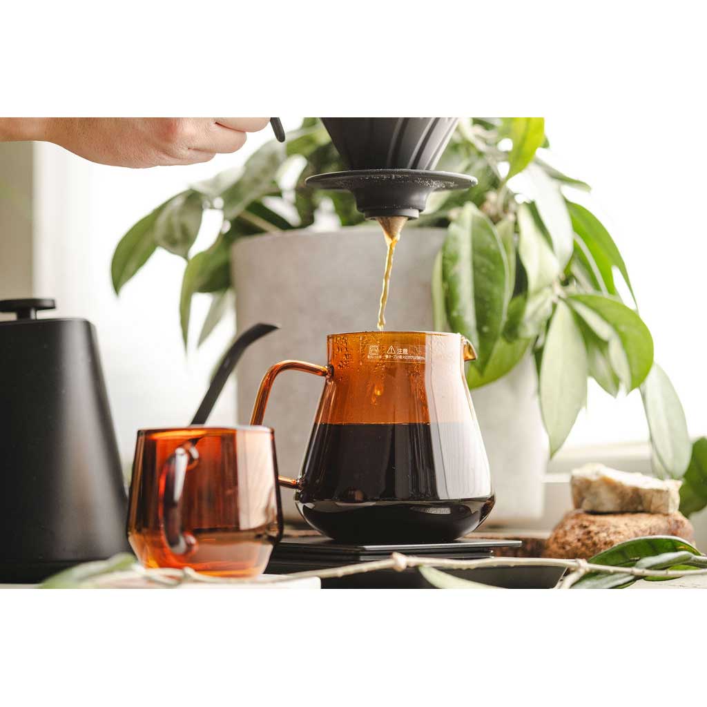 02 Metal Version of the Hario V60 Coffee Dripper in Black