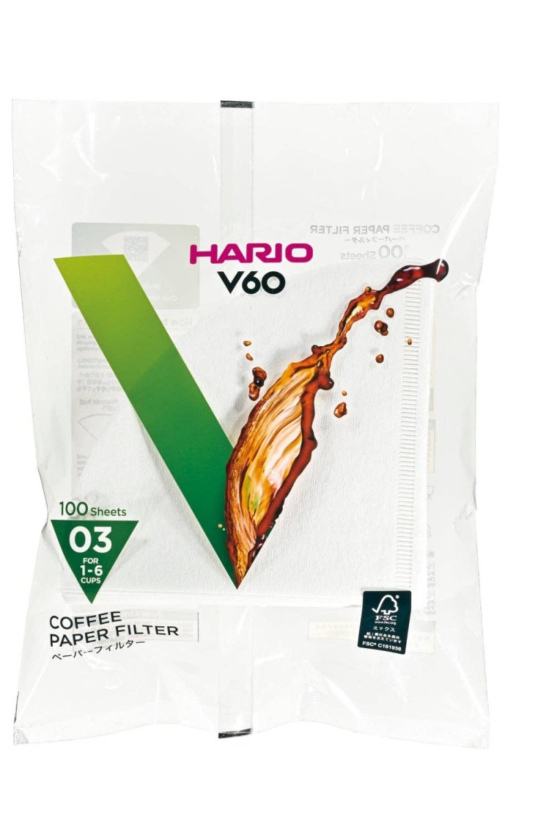 Hario - V60 Paper Filter - Natural Brown - Shop Coffee Hobby