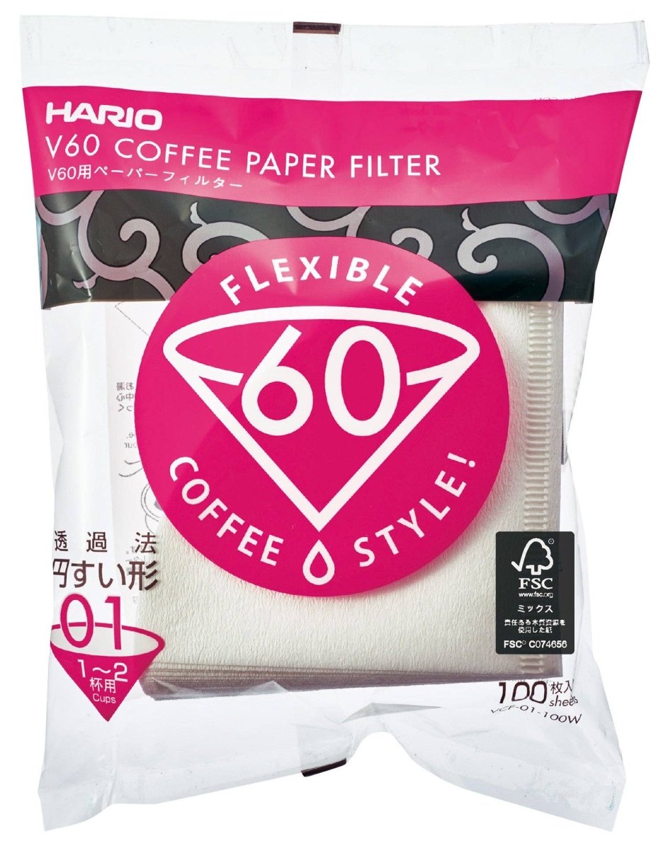 Hario - V60 Paper Filter - Natural Brown - Shop Coffee Hobby