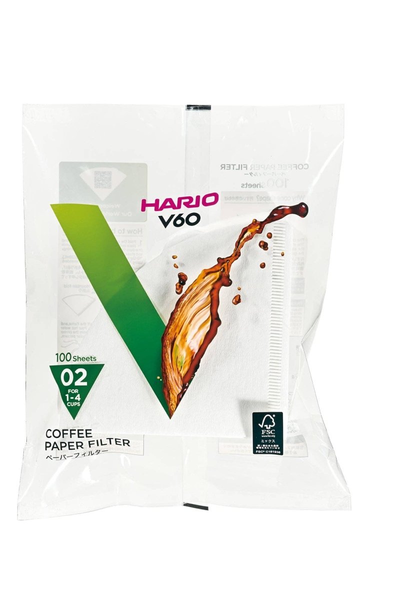 Hario - V60 Paper Filter - Natural Brown - Shop Coffee Hobby
