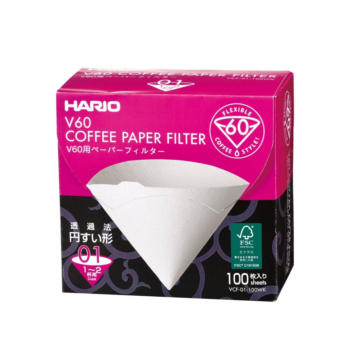 Hario - V60 Paper Filter - Natural Brown - Shop Coffee Hobby