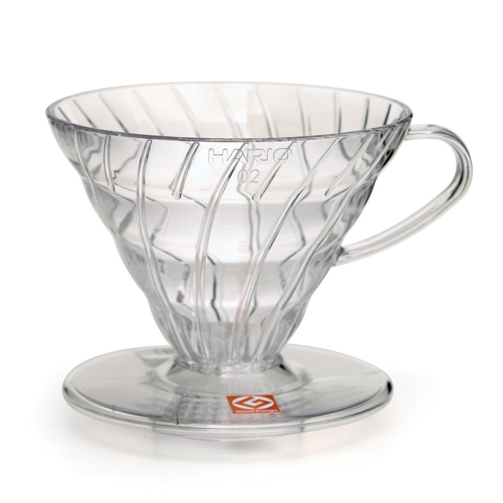 Clear 02 version of the Espresso Parts Hario V60 Plastic Coffee Dripper