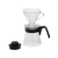 Hario V60 02 Pour Over Starter Kit – Plastic Dripper, Glass Server & Filters