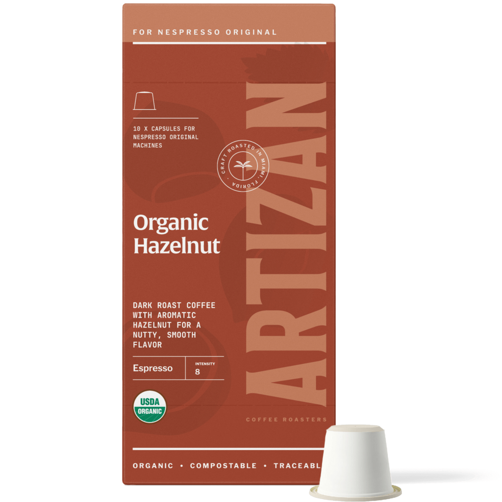 Artizan Coffee Roasters Organic Hazelnut Espresso Capsule