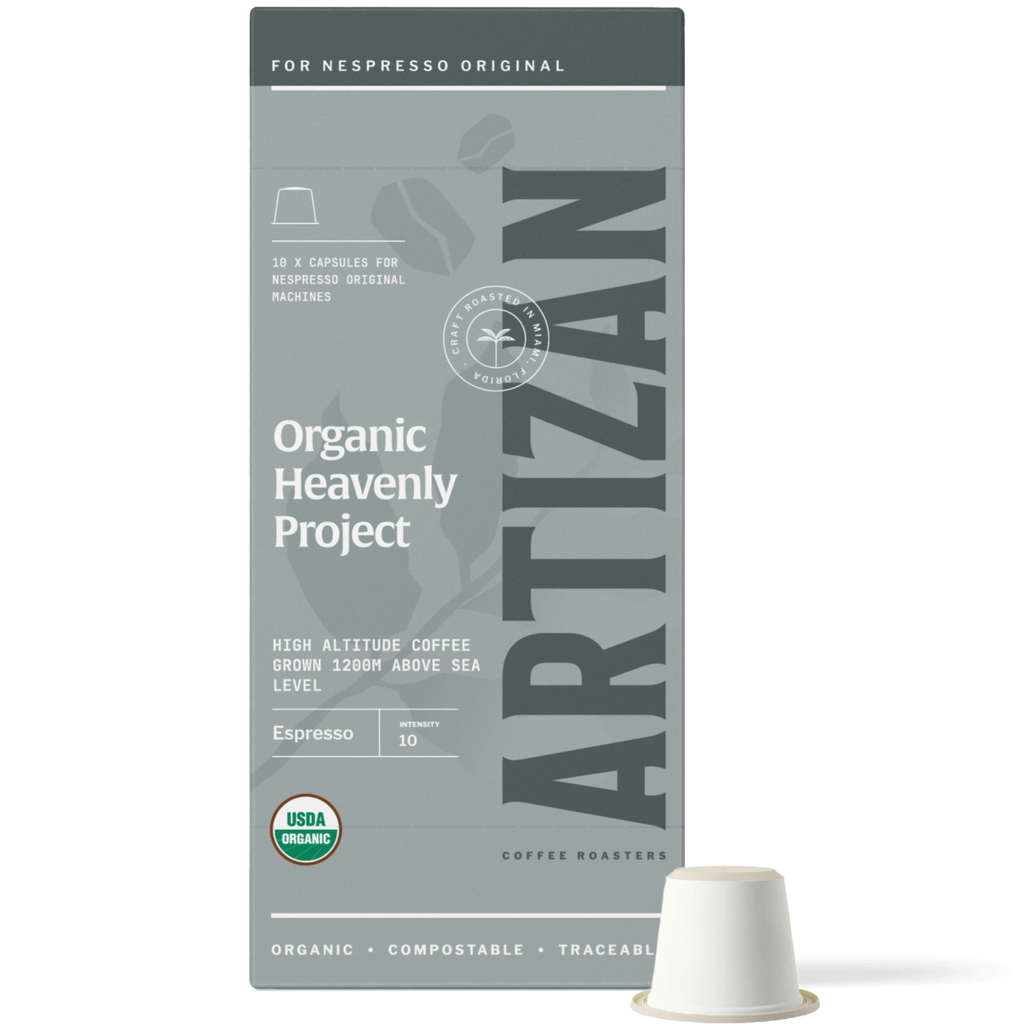 Artizan Organic Heavenly Project Espresso Nespresso Compatible Capsules – 10 Count