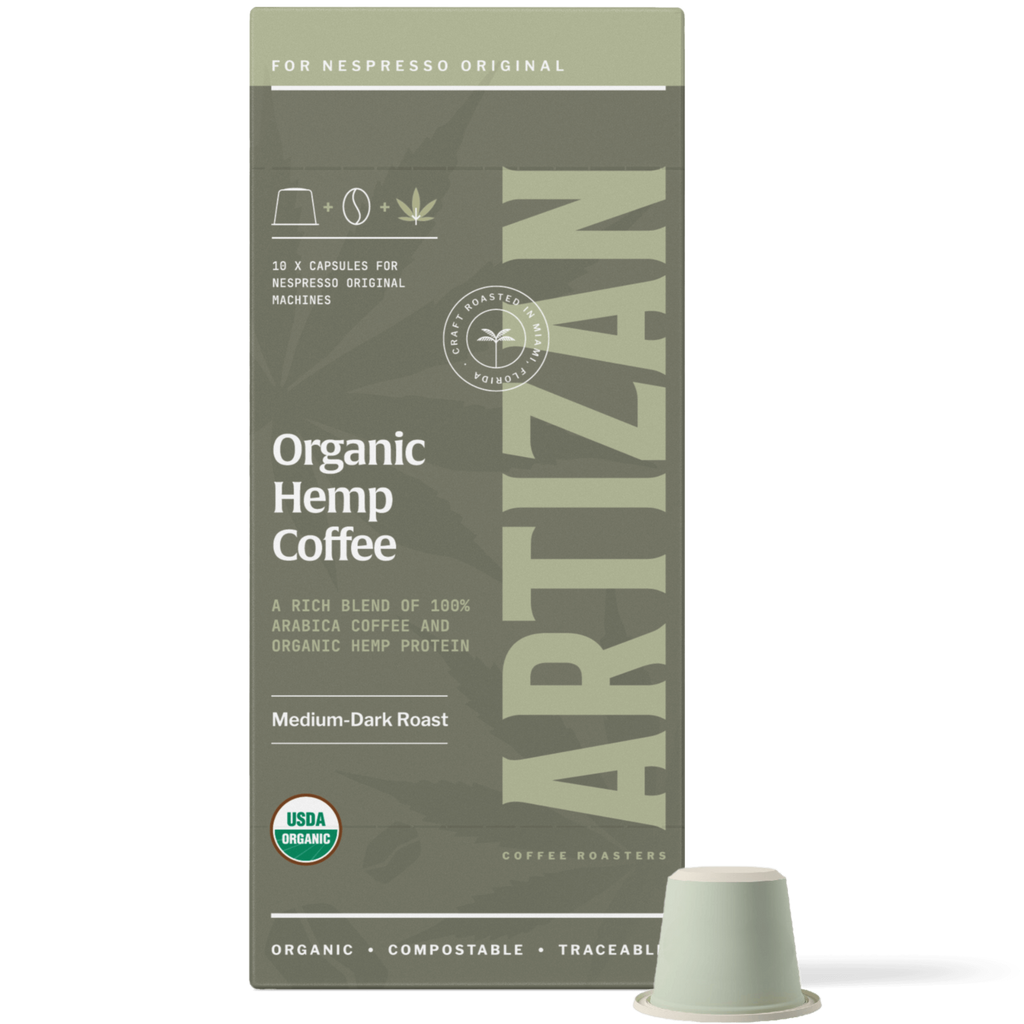 Artizan Low-Acid Hemp Coffee Pods – Nespresso Compatible