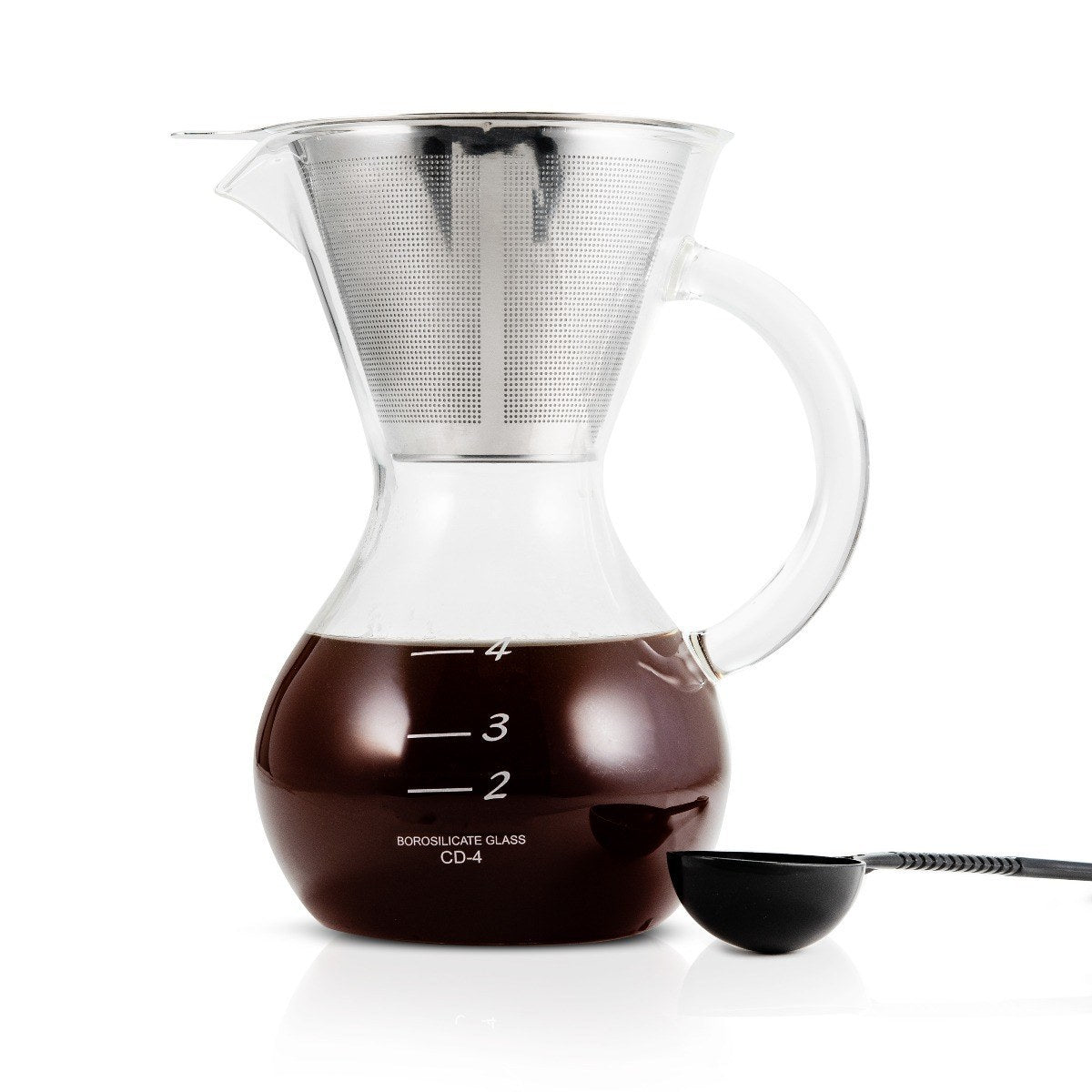 Yama Glass Pour-Over Coffee Drip Pot with Reusable Filter - 20 oz