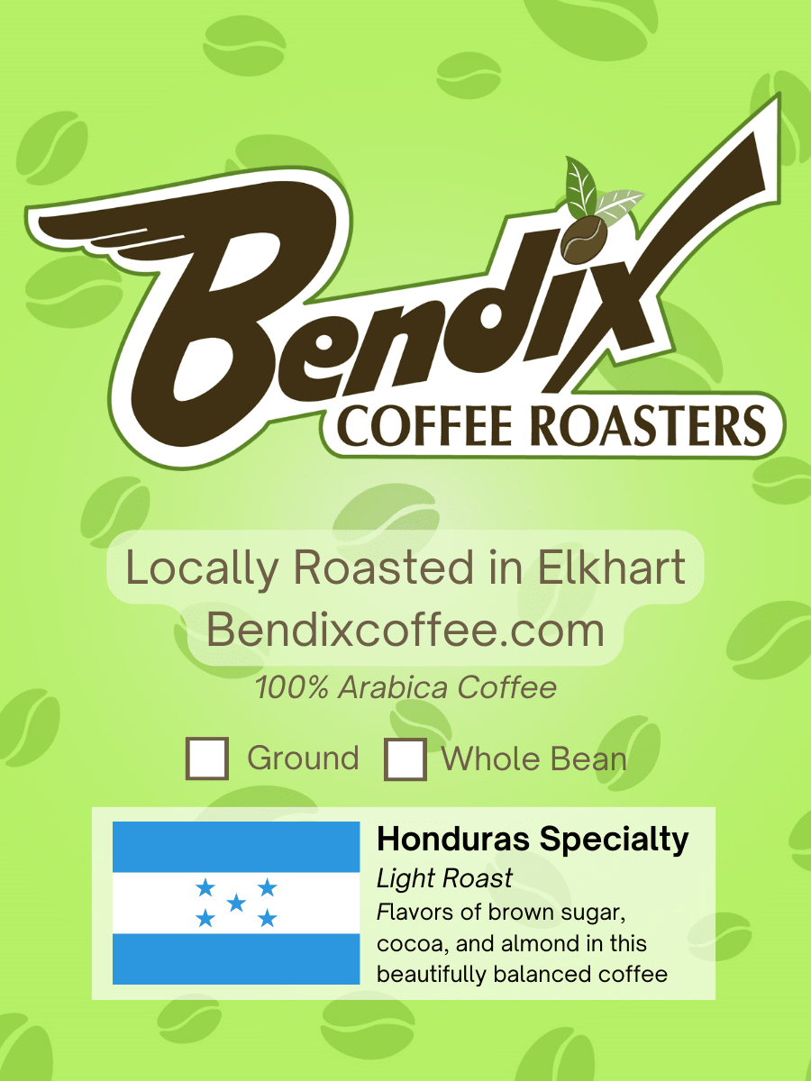 Honduras Light Roast Coffee – Fair Trade Organic | Bendix Coffee Roasters - Shop Coffee Hobby