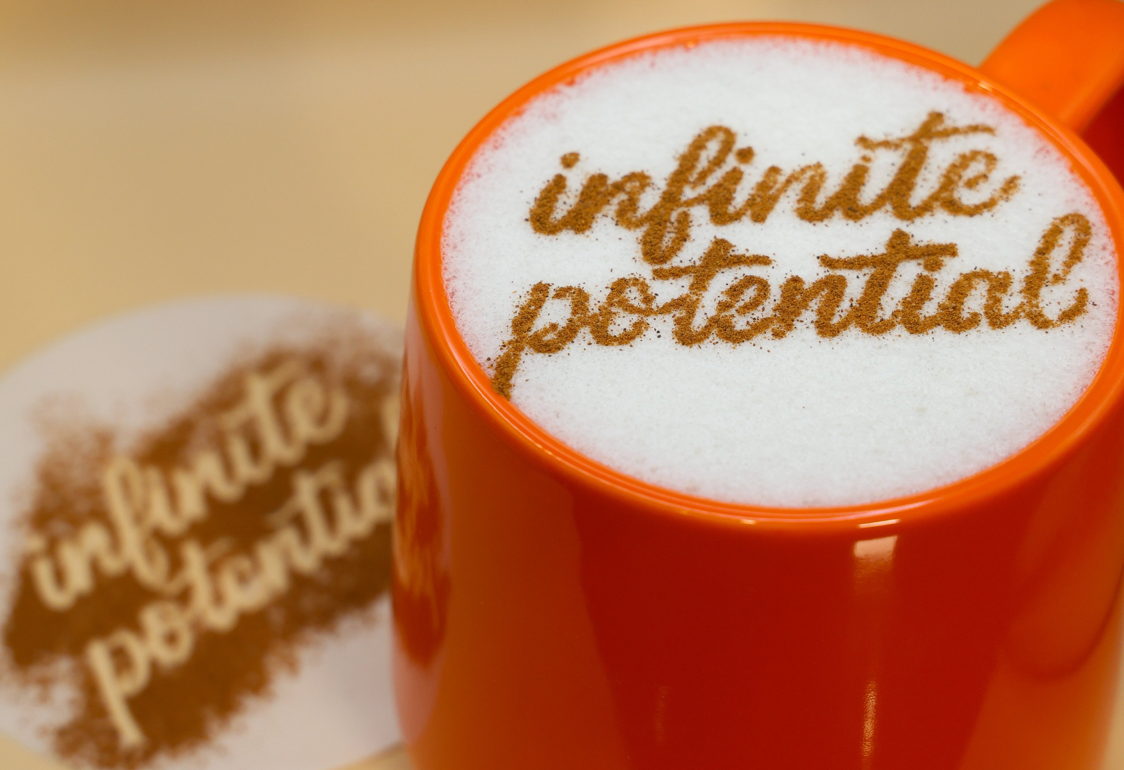 Motivational Coffee Stencils