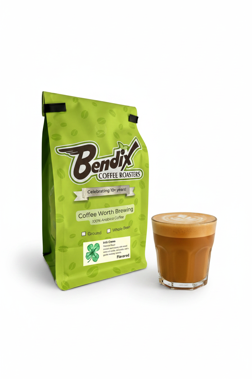 Irish Creme Flavored Coffee – Chocolate, Vanilla & Whiskey Warmth | Bendix Coffee Roasters - Shop Coffee Hobby