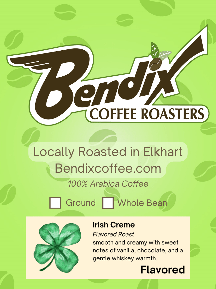 Irish Creme Flavored Coffee – Chocolate, Vanilla & Whiskey Warmth | Bendix Coffee Roasters - Shop Coffee Hobby
