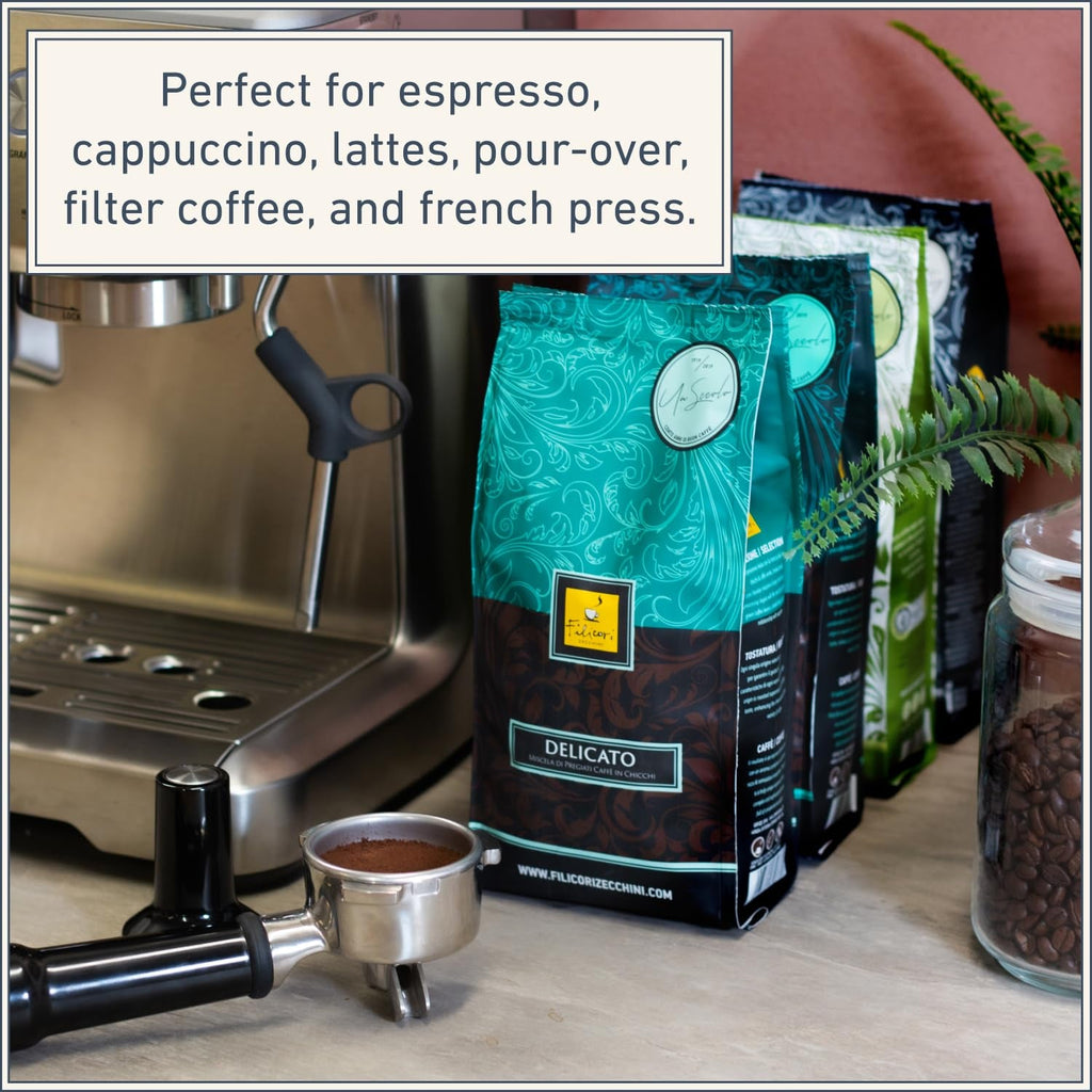 Italian Espresso Beans – Bold Dark Roast Arabica & Robusta Blend Italian Coffee Beans – Slow Roasted Whole Bean Coffee, Rich Flavors – Forte 2.2Lb Bag - Haynesworld General Goods