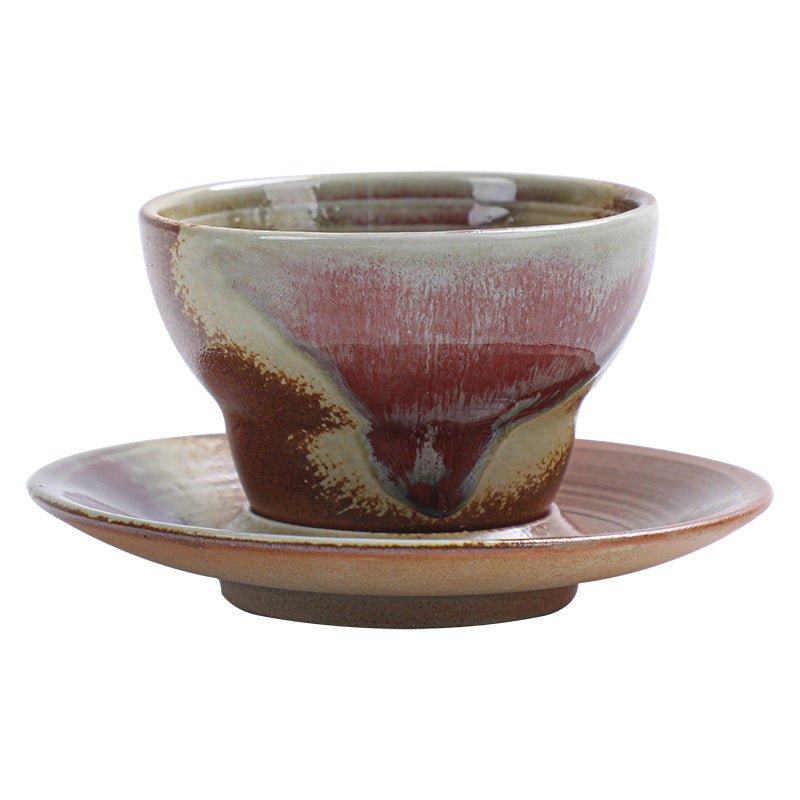 Japanese-Style Ceramic Espresso Cup & Plate Set, 150ml - Shop Coffee Hobby