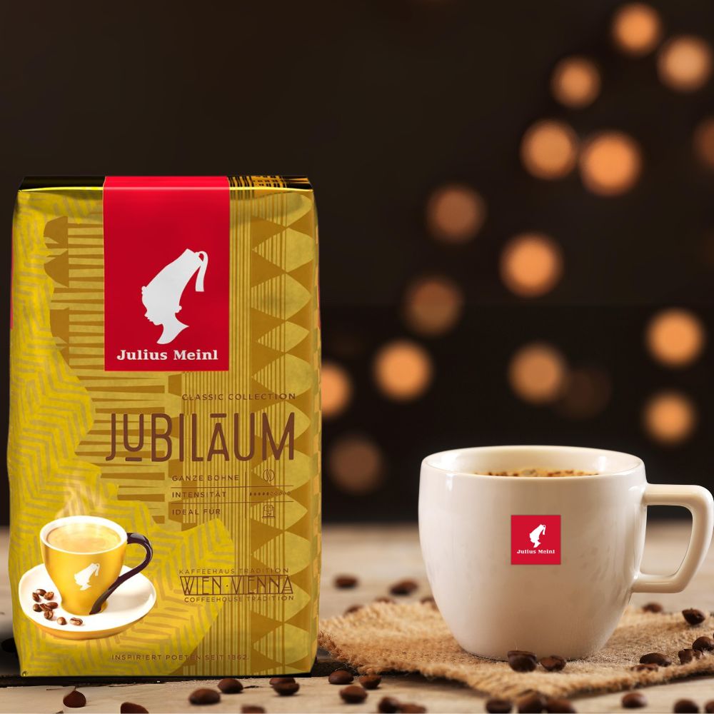 Julius Meinl Jubilaum Whole Bean Coffee 17.6oz/500g - Shop Coffee Hobby