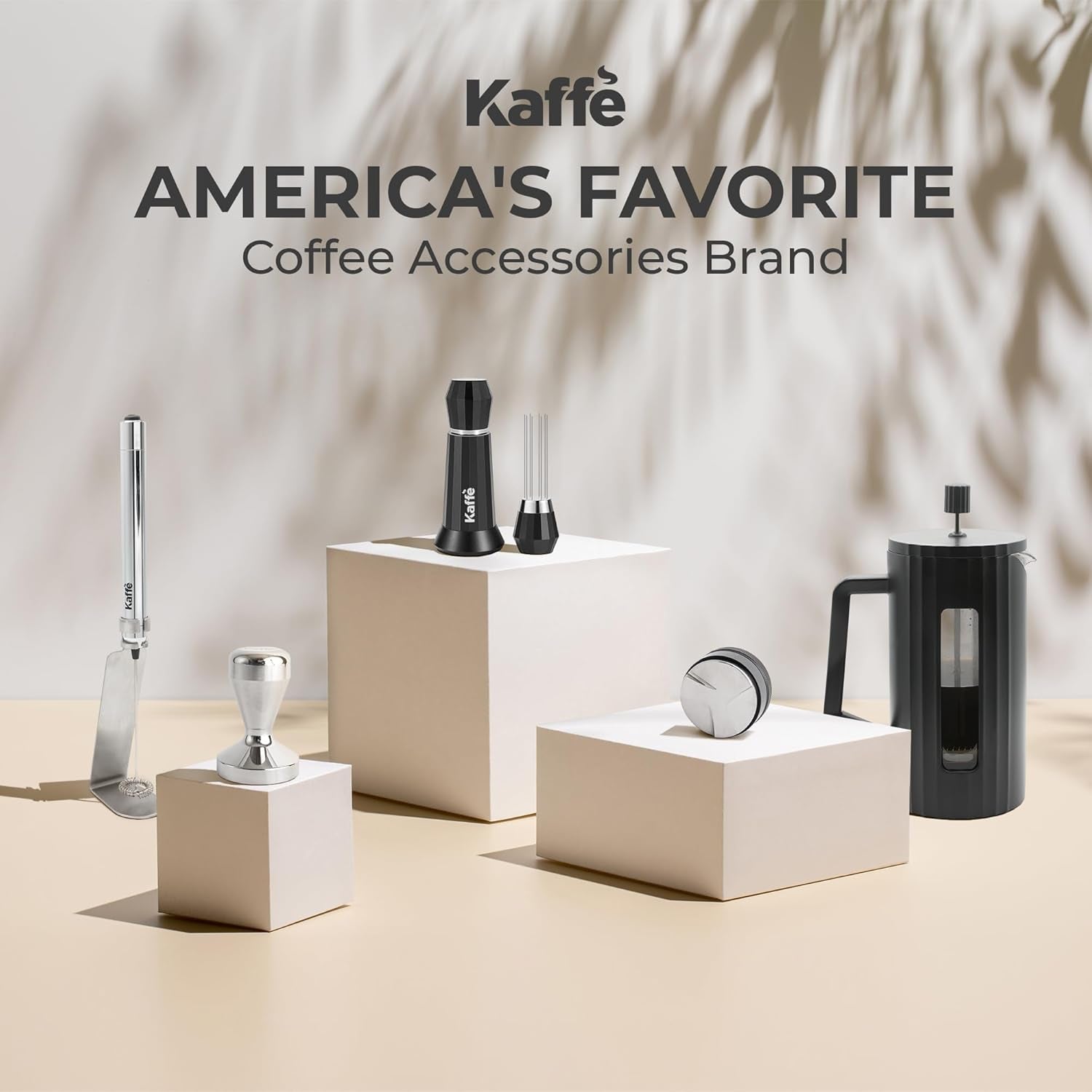 Kaffe 58Mm Coffee Distributor Tool W/Adjustable Depths - Stainless Steel Espresso Distribution Tool - Anti-Slip Handle - Premium Accessories for Baristas - WDT Tools - Coffee Gifts - Haynesworld General Goods