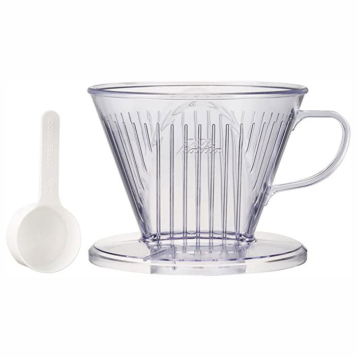 Kalita Style 103 Wide-Brim Clear Plastic Pour-Over Dripper