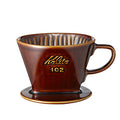 Kalita Style 102 Brown Ceramic Pour-Over Dripper