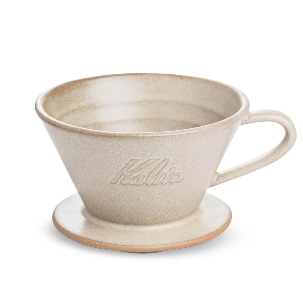 Kalita MINO 185 Ceramic Pour-Over Dripper, Sand Beige