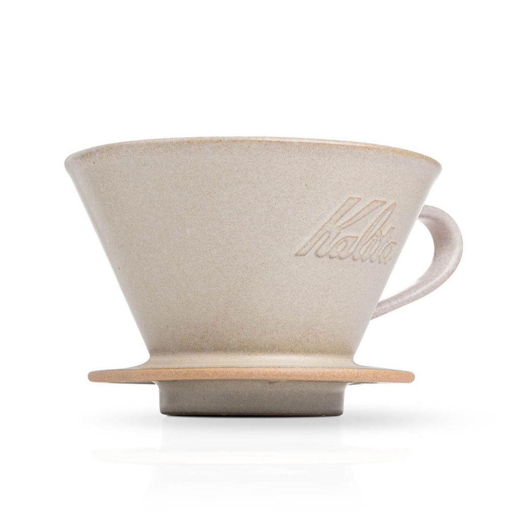 Kalita MINO 185 Ceramic Pour-Over Dripper, Sand Beige