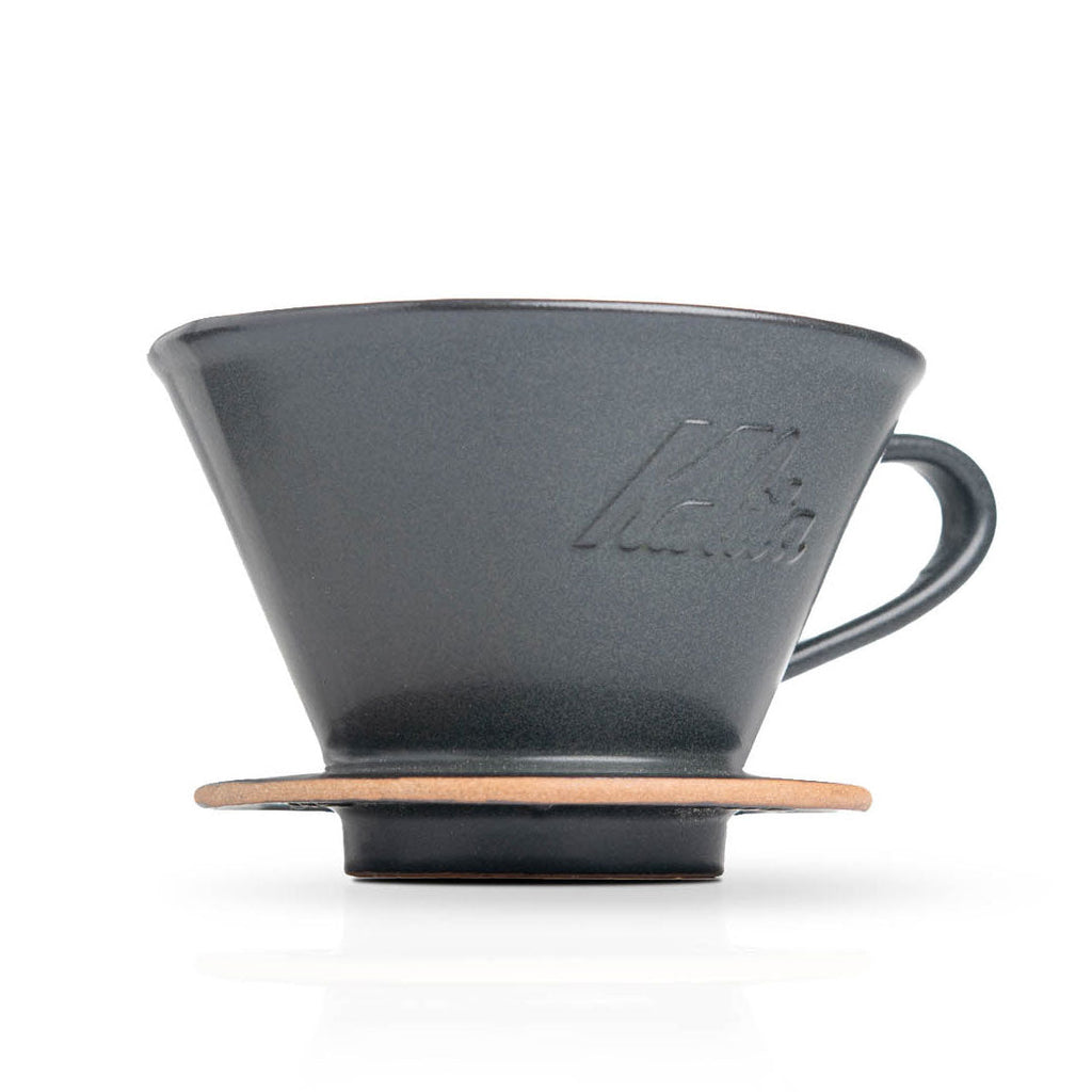 Kalita MINO 185 Ceramic Pour-Over Dripper, Sand Black