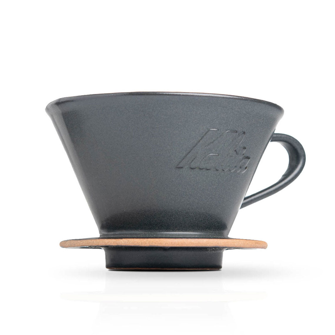 Kalita MINO 185 Ceramic Pour-Over Dripper, Sand Black