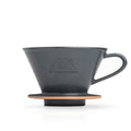 Kalita MINO 185 Ceramic Pour-Over Dripper, Sand Black