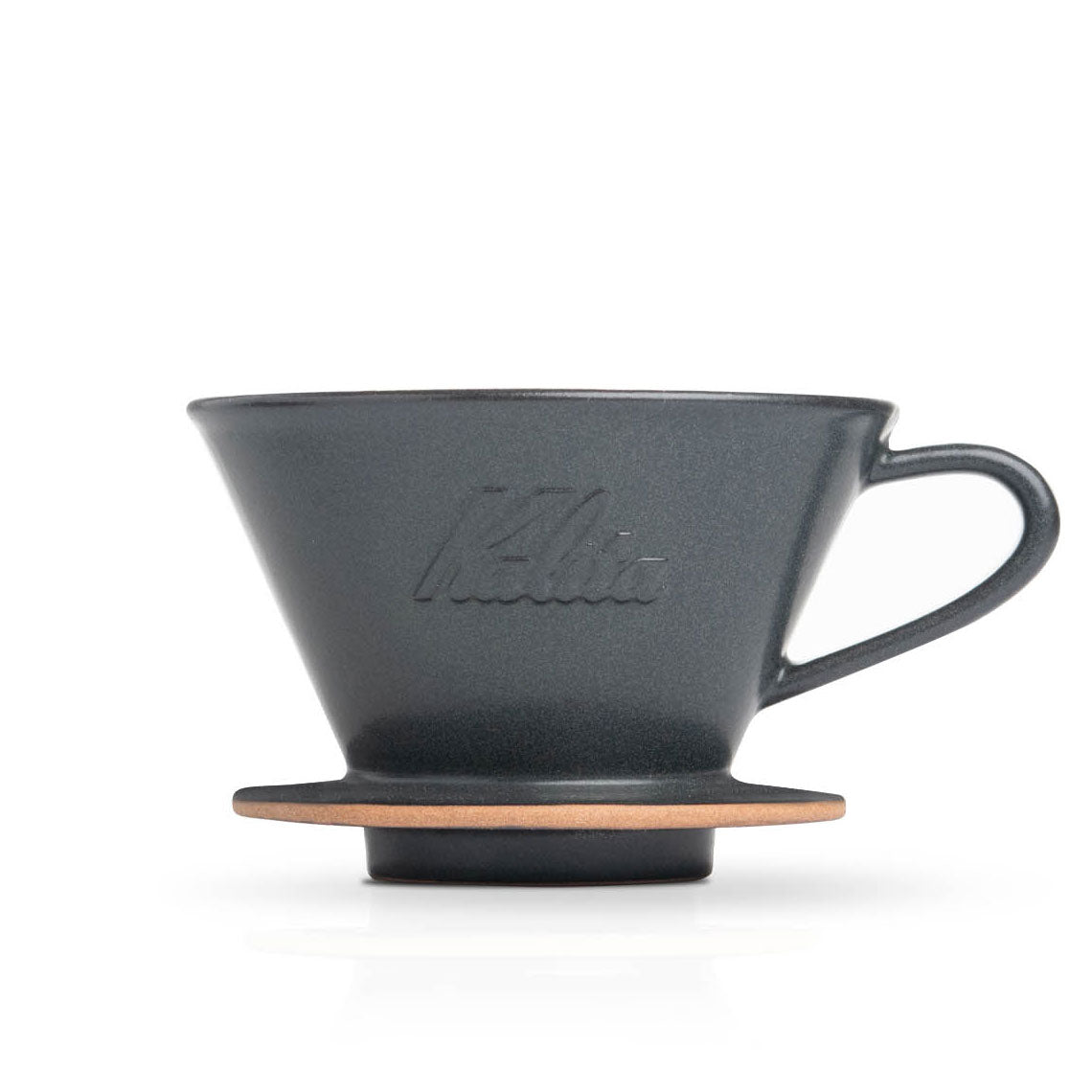 Kalita MINO 185 Ceramic Pour-Over Dripper, Sand Black