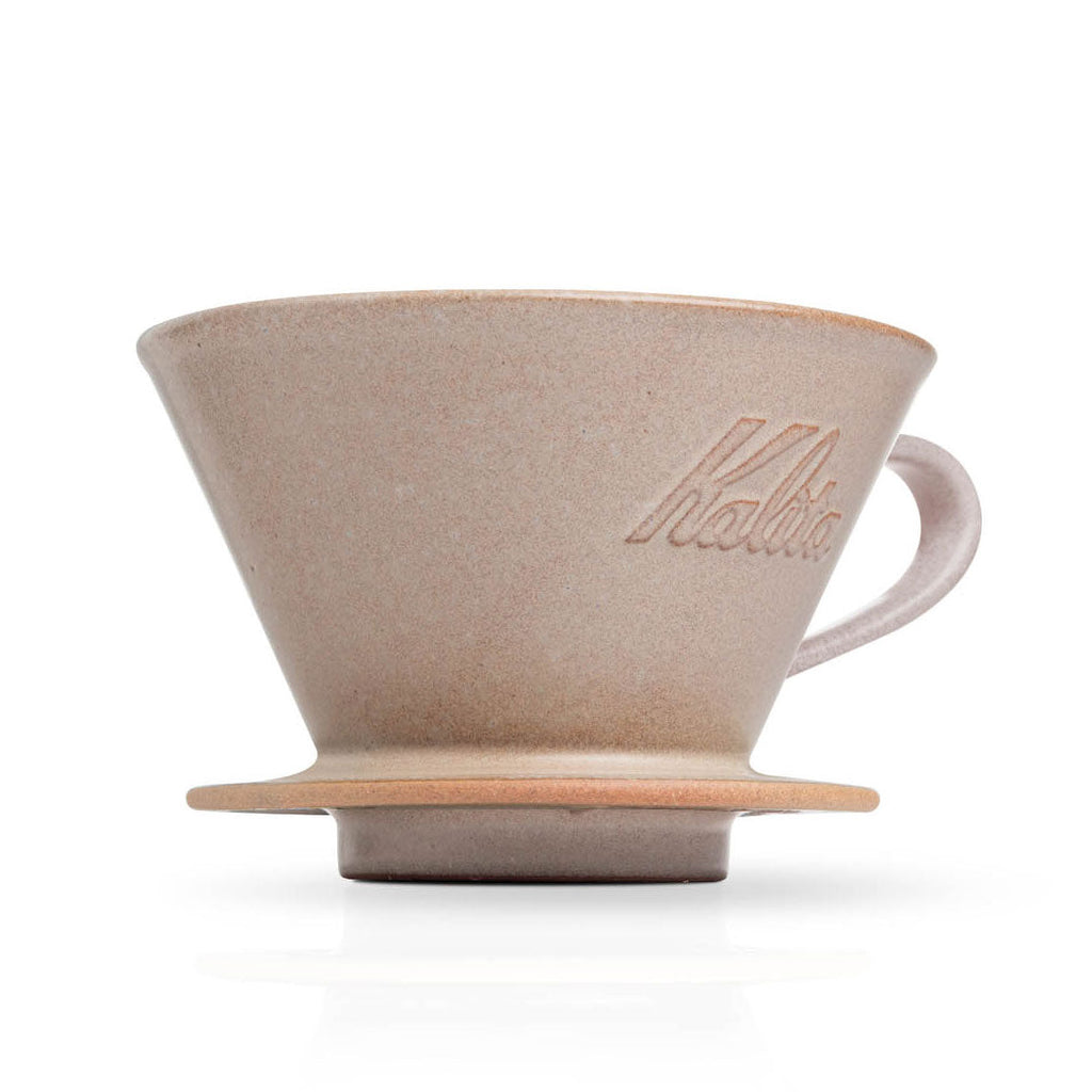 Kalita MINO 185 Ceramic Pour-Over Dripper, Sand Brown
