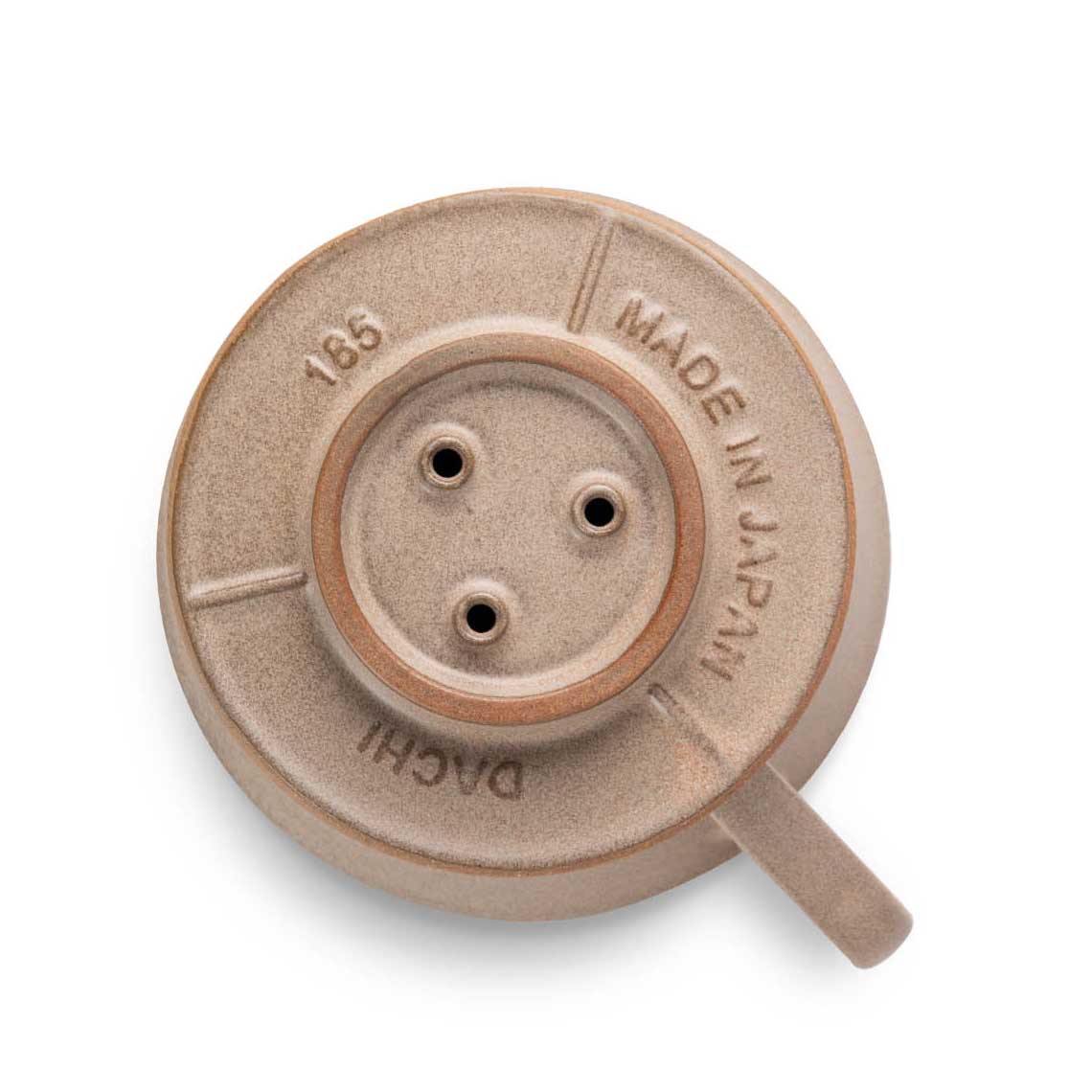 Kalita MINO 185 Ceramic Pour-Over Dripper, Sand Brown