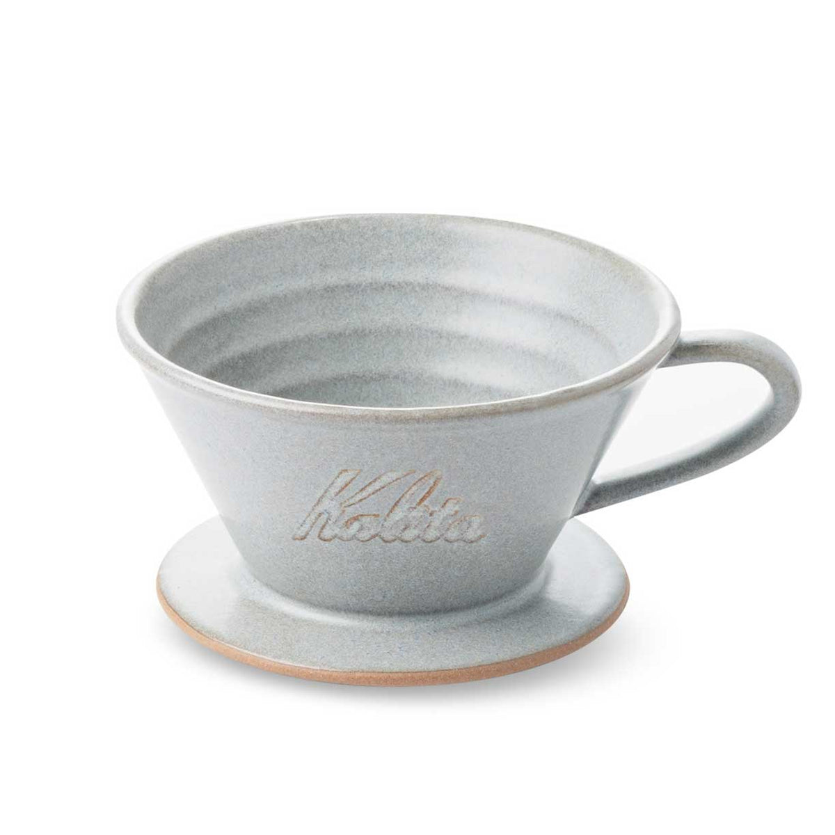 Kalita MINO 185 Ceramic Pour-Over Dripper, Sand Gray