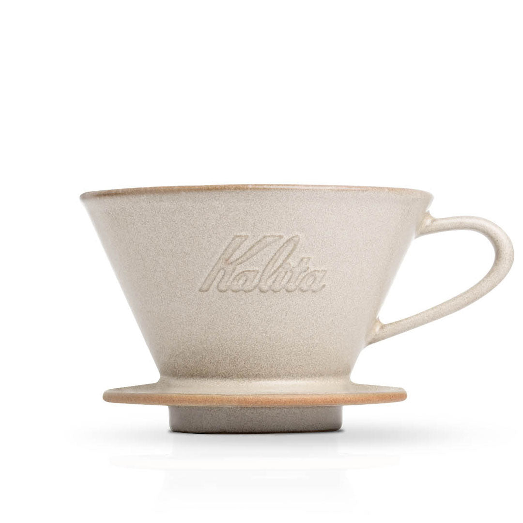 Kalita MINO 185 Ceramic Pour-Over Dripper, Sand Beige