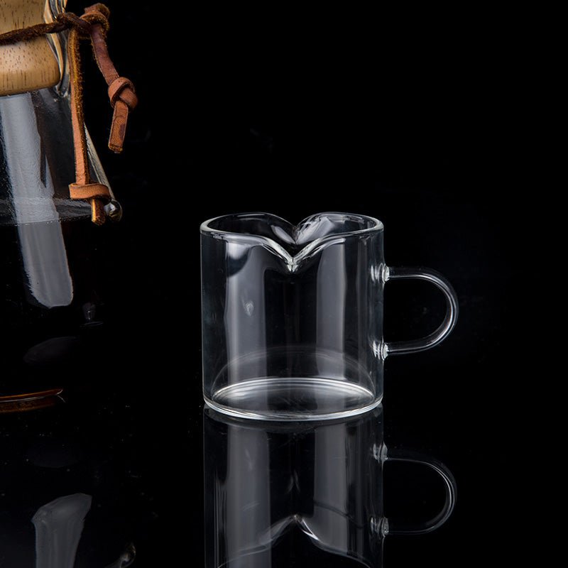 Kitchen Small Glass Milk Cup, Espresso Coffee Cup, Two Mouths To Share - Shop Coffee Hobby