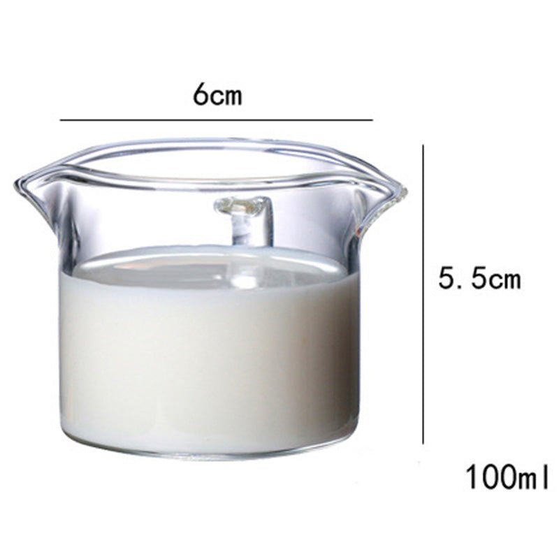 Kitchen Small Glass Milk Cup, Espresso Coffee Cup, Two Mouths To Share - Shop Coffee Hobby