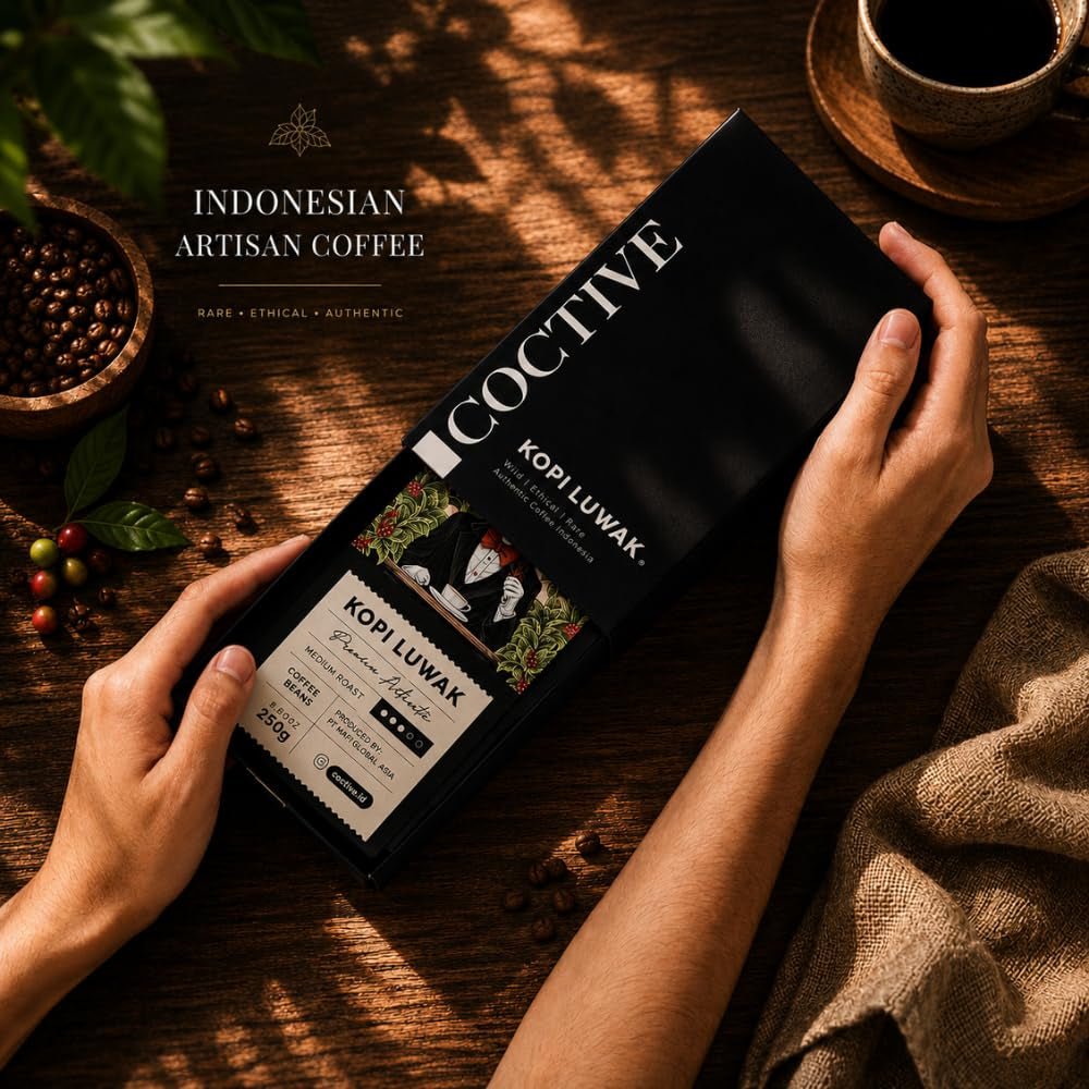 Kopi Luwak Civet Coffee Beans (8.8 Oz) - World'S Most Expensive Coffee, Wild-Harvested, from Gayo Sumatra Indonesia- Luxury Gift Set - Shop Coffee Hobby