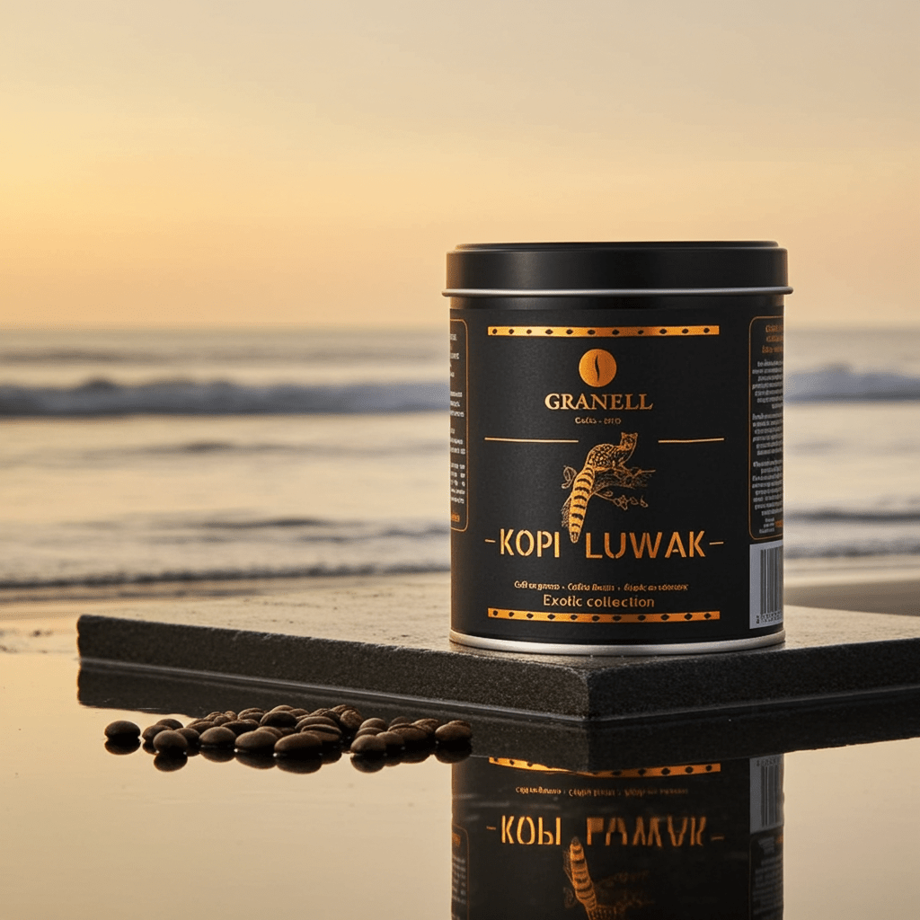 Kopi Luwak Coffee Beans, Premium Civet Coffee Luwak Whole Bean, Black Ivory Rich Bold Aroma, from Indonesia, Ultra Smooth Finish, Cafés Granell 100G - Haynesworld General Goods