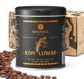 Kopi Luwak Coffee Beans, Premium Civet Coffee Luwak Whole Bean, Black Ivory Rich Bold Aroma, from Indonesia, Ultra Smooth Finish, Cafés Granell 100G - Haynesworld General Goods