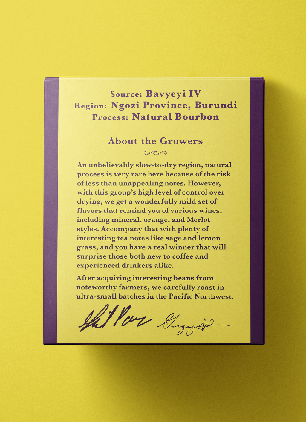 Burundi - Bourbon - Natural - Bavyeyi IV