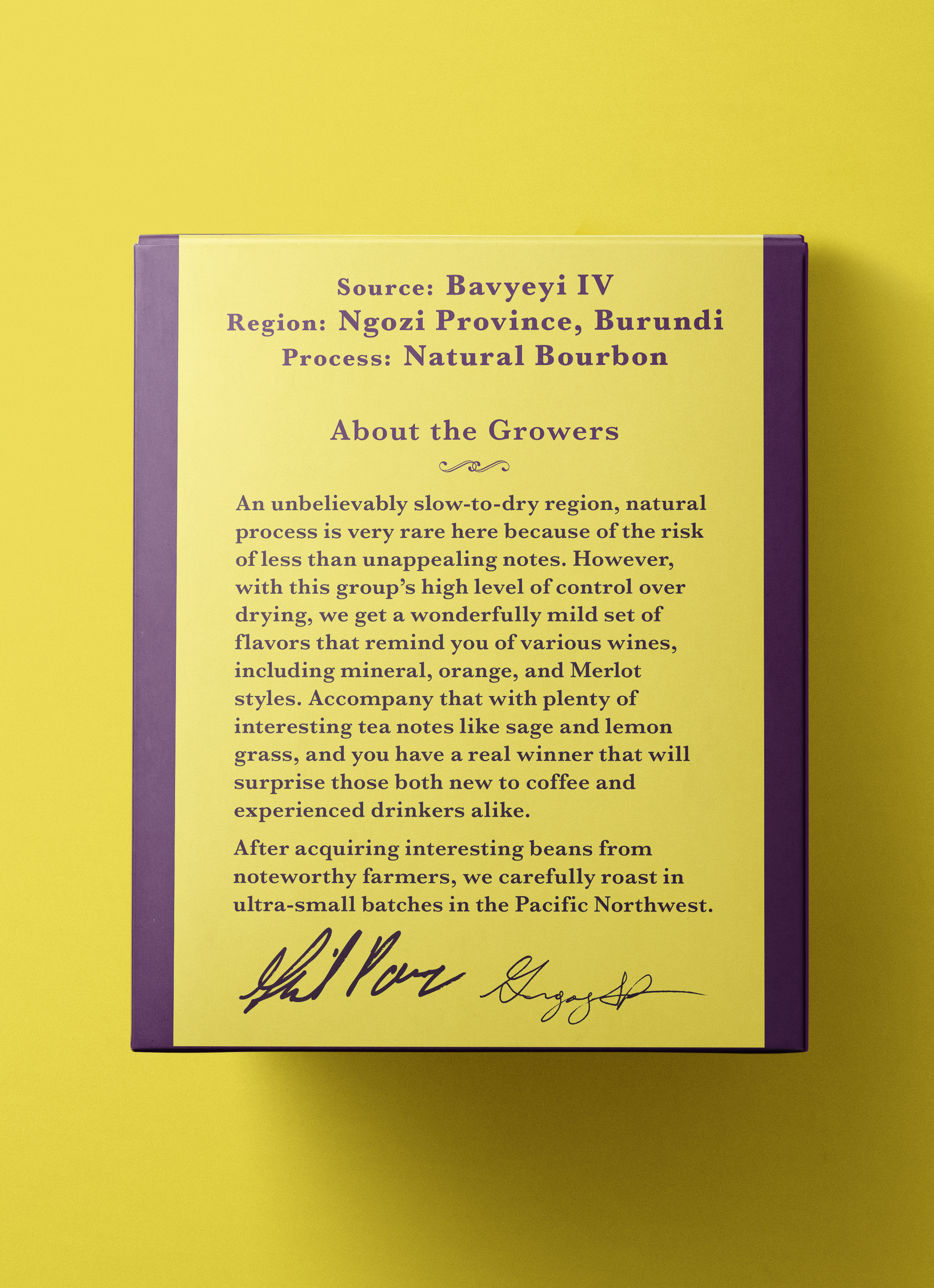 Burundi - Bourbon - Natural - Bavyeyi IV