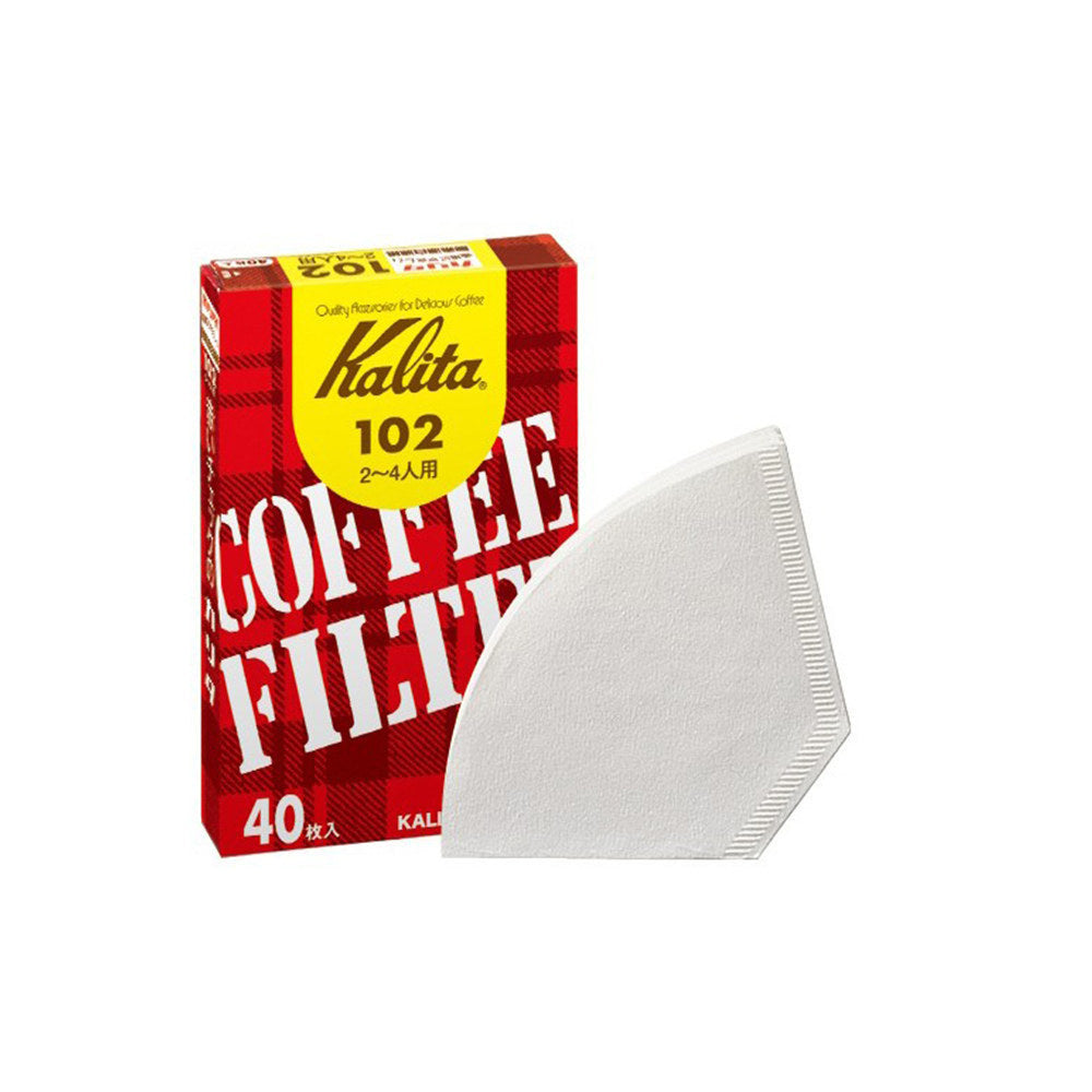 Box of Kalita 102 cone coffee filters, 40 count