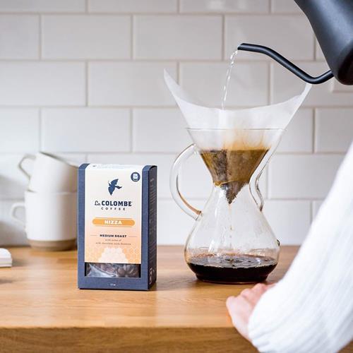 La Colombe Nizza Medium Roast Whole Bean Coffee - Notes Of Milk Chocolate, Nuts & Brownie With Honey-Sweet Roasted Nuttiness, 12 Ounce (Pack Of 1) - Shop Coffee Hobby